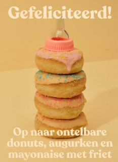 zwangerschap felicitatie andc op naar ontelbare donuts