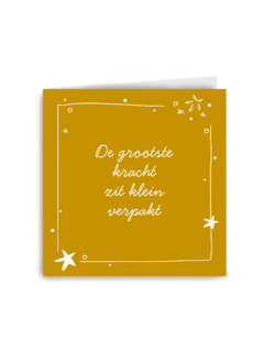 De grootste kracht zit klein verpakt