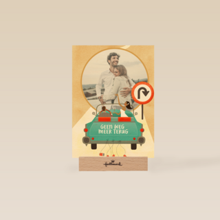 trouwdag fotokaart geen weg meer terug