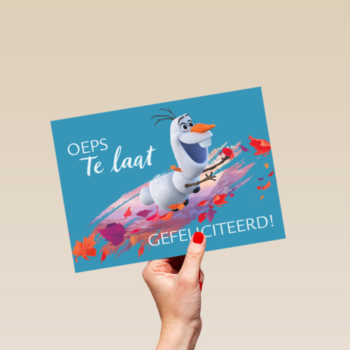 oeps te late verjaardag van Olaf van Frozen