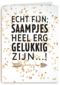 huwelijksjubileum kaart saampjes heel erg gelukkig zijn