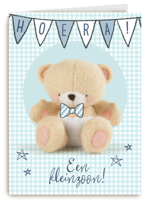 Kaart Hallmark | Geboorte Felicitatie | Hoera Slingers Voor Een Kleinzoon
