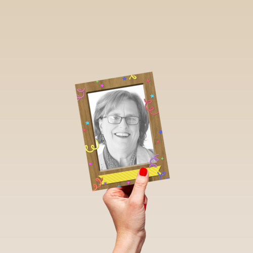 fotokaart staand versiering