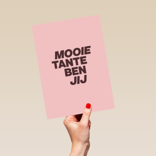 zomaar kaart andc mooie tante ben jij