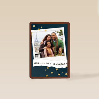 nieuwjaar fotokaart polaroid