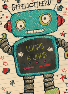 hoera gefeliciteerd robot
