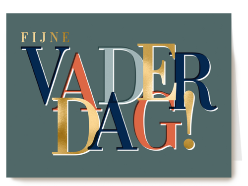 Kaart Hallmark | Vaderdag | Fijne Vaderdag Modern