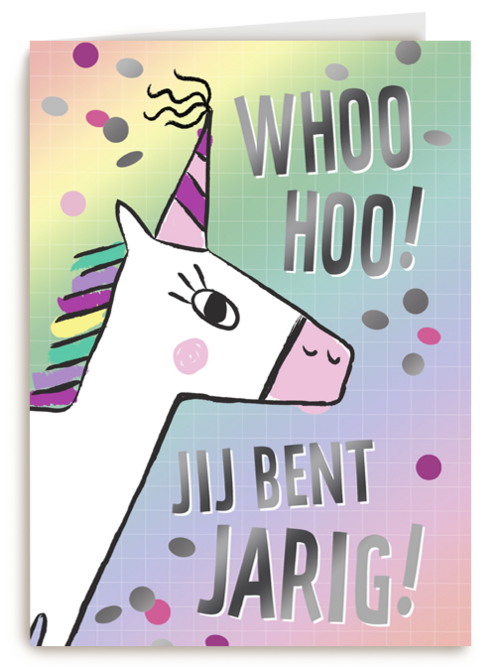 Verjaardagskaart Hallmark | Woohoo Jij Bent Jarig Met Een Regenboog Eenhoorn