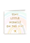 Zwangerschap aankondiging tint little miracle on the way