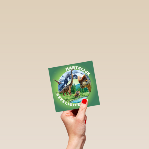 Jurassic World verjaardagskaart