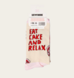 Eat My Socks Eat Cake and Relax Sokken