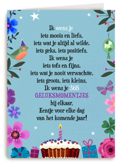 Verjaardagskaart ik wens je