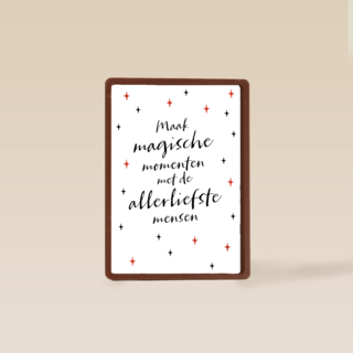 Kerstkaart Maak magische momenten met de allerliefste mensen