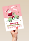 Kerstmis Kerstman Op Scooter