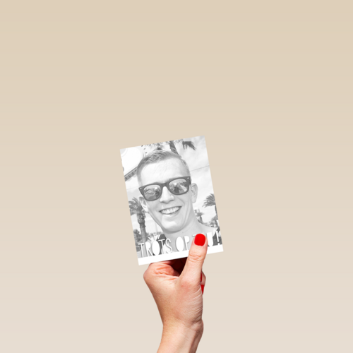 fotokaart staand trots op jou