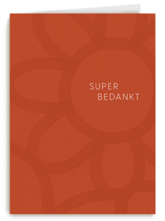 Bloem superbedankt rood