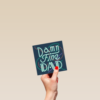 Damn fine dad vaderdagkaart