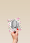 fotokaart happy bday bloemen achtergrond