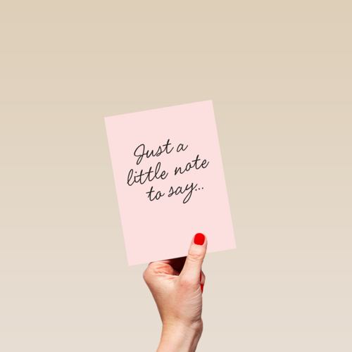 Zomaar kaart just a little note to say powervrouw