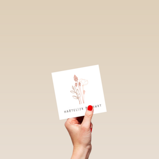 bedanktkaart wilde bloemen