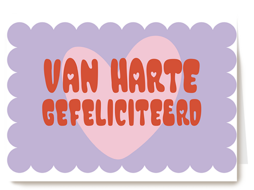 Verjaardagskaart Hallmark | Verjaardagskaart Van Harte Gefeliciteerd Paars