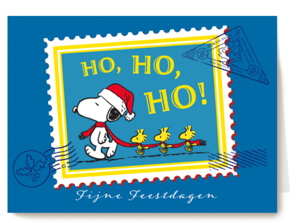 ho ho ho van snoopy fijne feestdagen