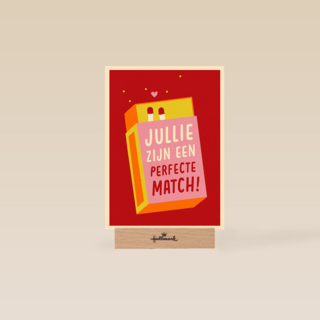 Liefdjeskaart jullie zijn een perfecte match