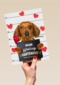 valentijn kaart hond jij bent mijn hartendief