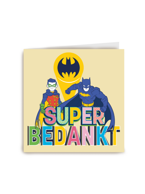Batman Robin super bedankt