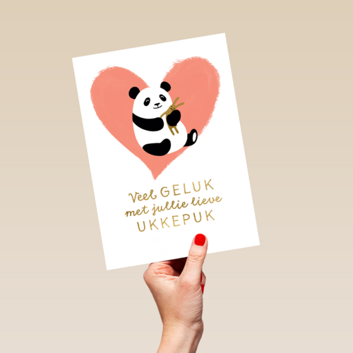 Veel geluk met jullie lieve ukkepuk