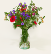 Boeket Bloemen Joyful Season Met Vaas