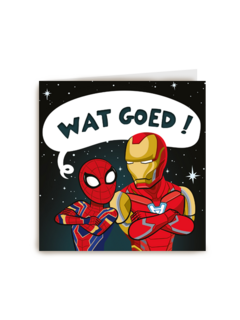 Compliment kaart Avengers Wat goed