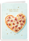 vriendschap kaart klassiek i love you more than pizza