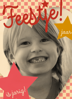 fotokaart kinderfeestje zoveel jaar