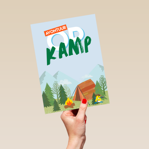 Sporta avontuur op kamp kaart