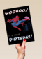 Spiderman verjaardagskaart woohoo