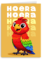 Verjaardag Hoera Papegaai
