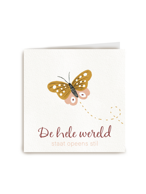 Kaart Hallmark | Condoleance Kaarten | Condoleance De Hele Wereld Staat Opeens Stil