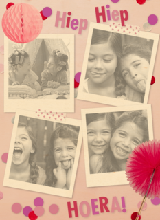 4 fotos roze slingers
