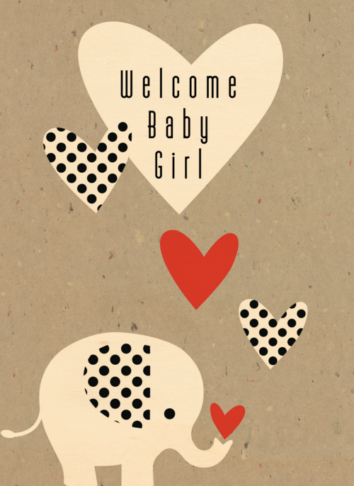 elephant welcome baby girl