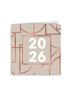 Nieuwjaar 2026 Grafisch rozegoud