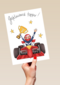 Matia studio raceauto gefeliciteerd topper