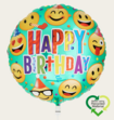 Ballon Happy Birthday Smiley Emoji Multi Eco