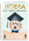 Hoera geslaagd slimme hond