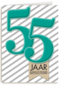 vijfenvijftig turqouise strepen