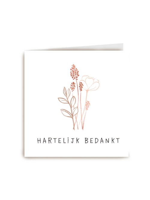 bedanktkaart wilde bloemen