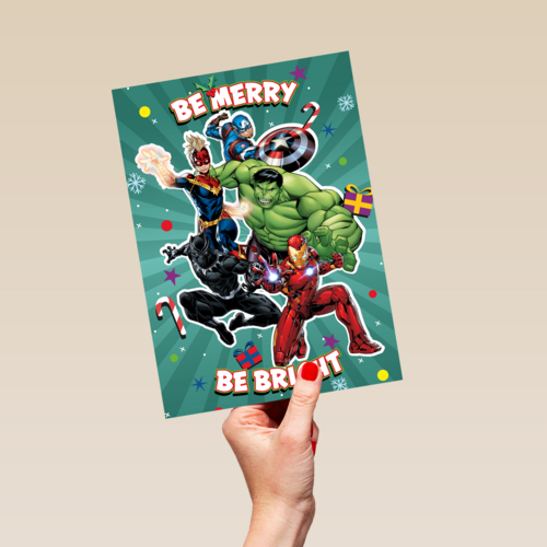 Marvel Avengers be merry be bright