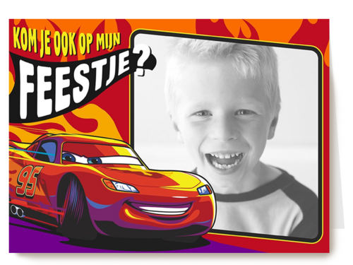 fotokaart cars kom je ook op mijn feestje