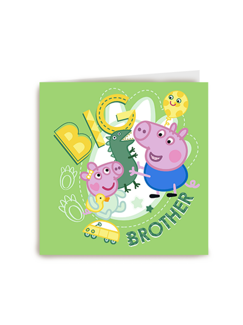 Kaart Hallmark | Geboorte Felicitatie | Peppa Pig Big Brother