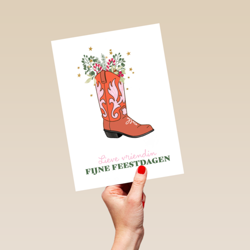 Lieve vriendin fijne feestdagen